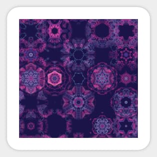 Goth Christmas Skull Purple Holiday Sticker